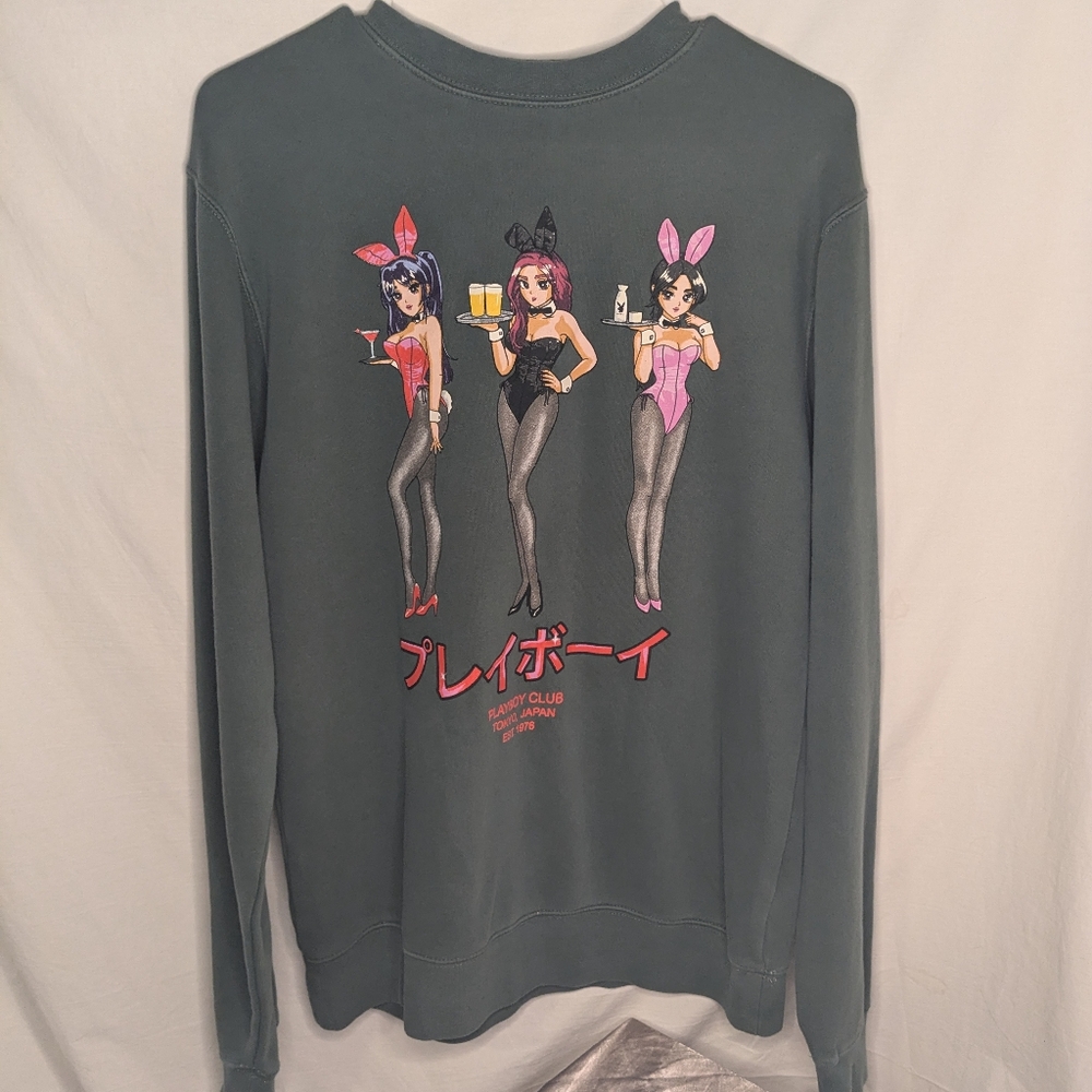 Playboy Tokyo Club Girls Emerald Crewneck
